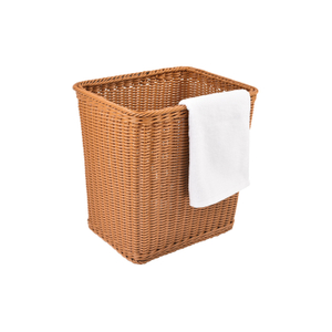 Waterproof design durable plastic material hotel luxury bathroom towel basket