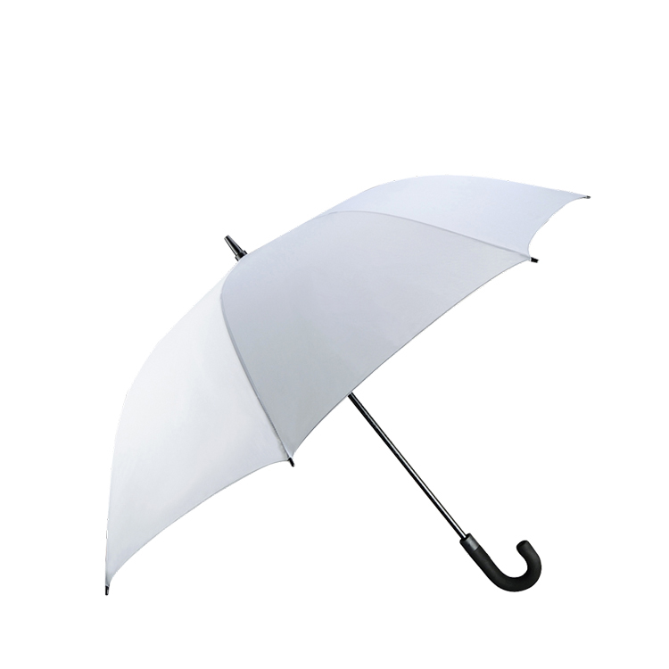 Hotel durable silver color quality waterproof cloth umbrella