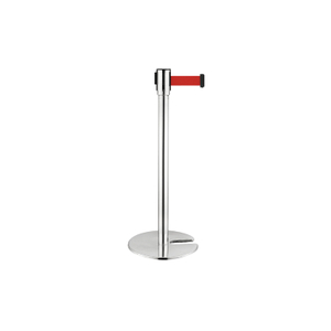 Stainless steel material with polished finish of stanchion