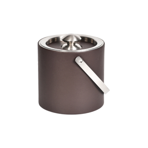 Double Layer Design Stainless Steel Material with Brushed Finish Ice Bucket 