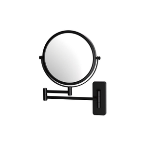 Custom black led mirror hotel 4x magnifying makeup mirror with lights