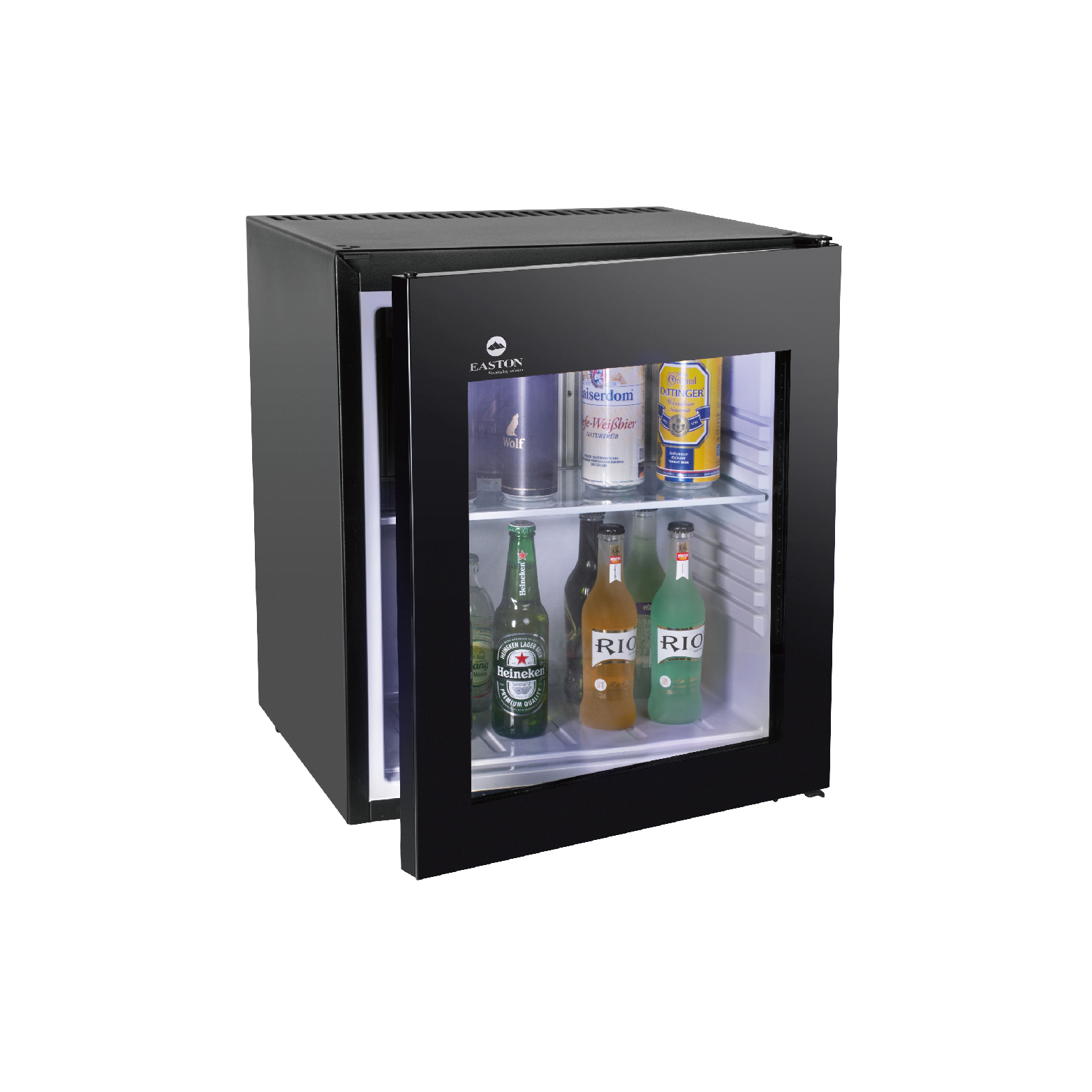 60L Capacity Absorption Hotel Minibar with Glass Door 