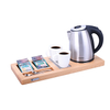 1.0L Electronic Kettle with Wooden Tray Sets for Hotel