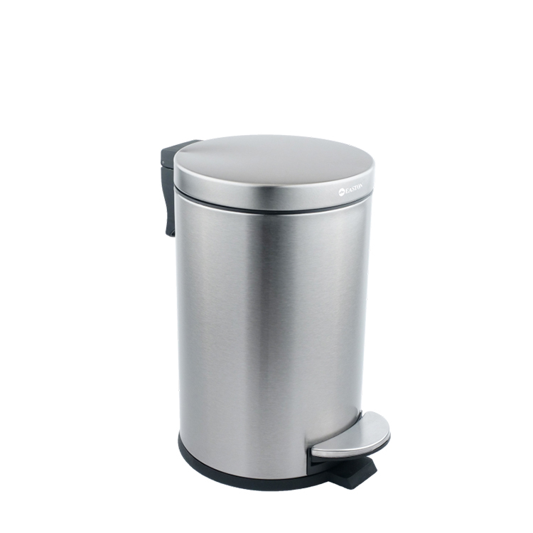 Hotel Non Slip Brushed Finish Trash Bin with Pedal