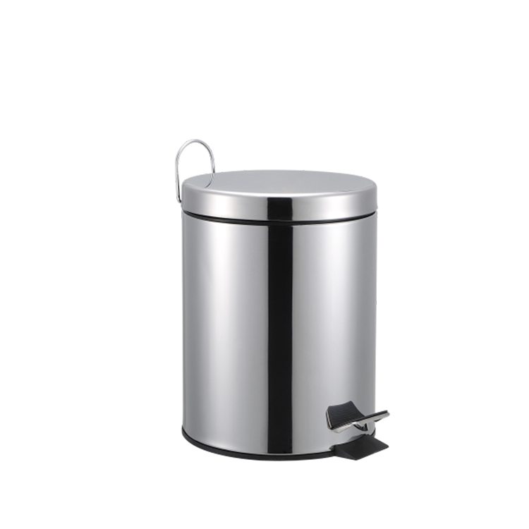 5L Stainless Steel Pedal Type Trash Bin from China manufacturer