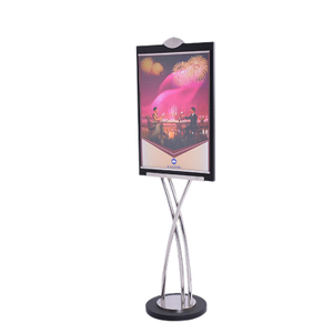 Easton Hotel Stainless steel polished finish L500 x W740 x H1550mm Sign Stand